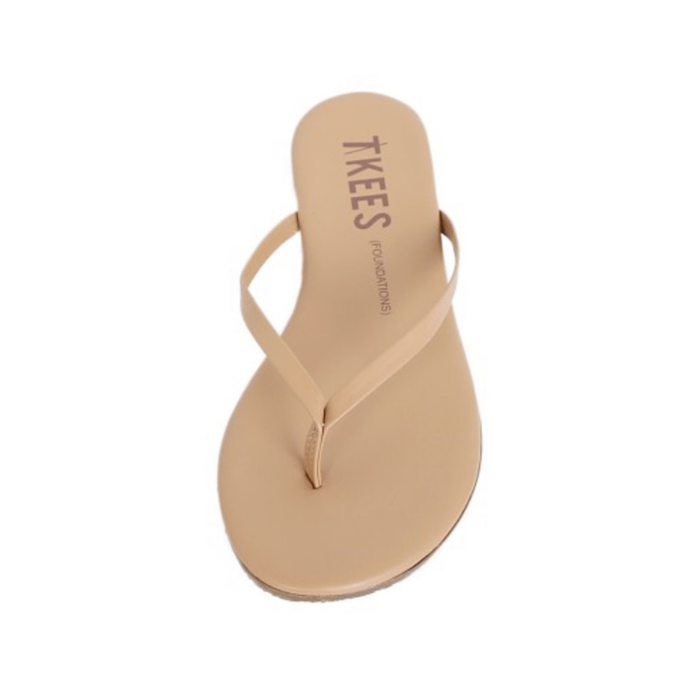 TKEES flip flops, cocoa butter size 9